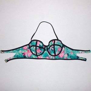 LAST CHANCE SALE Floral Print Bikini Top